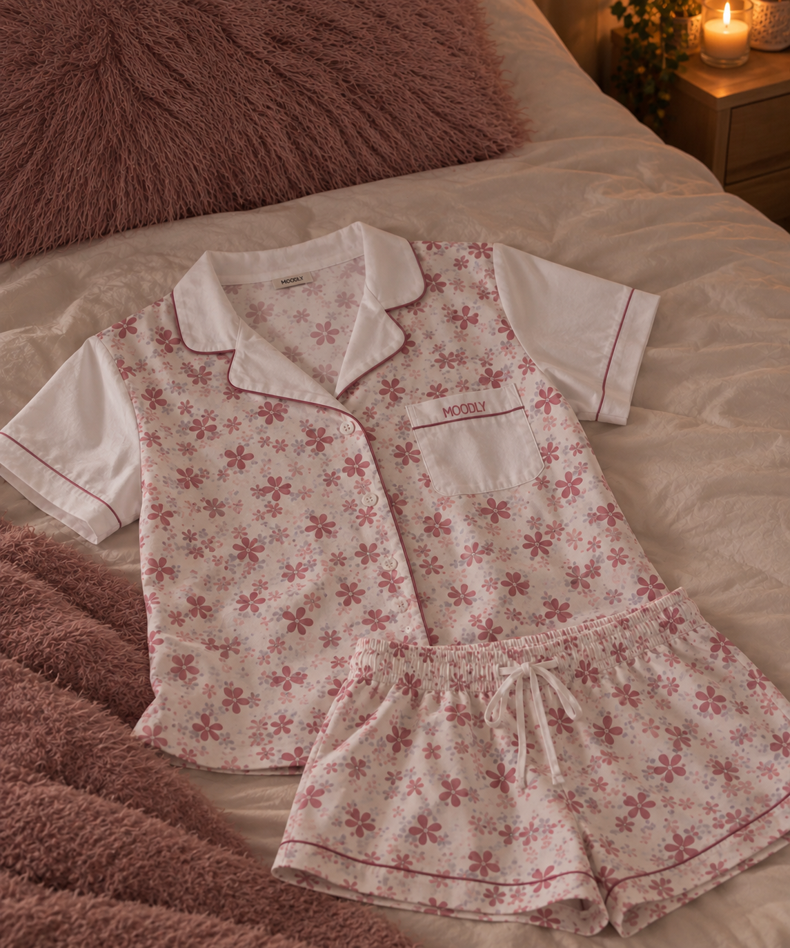 Moodly’s Short Sleeve Pajama Top