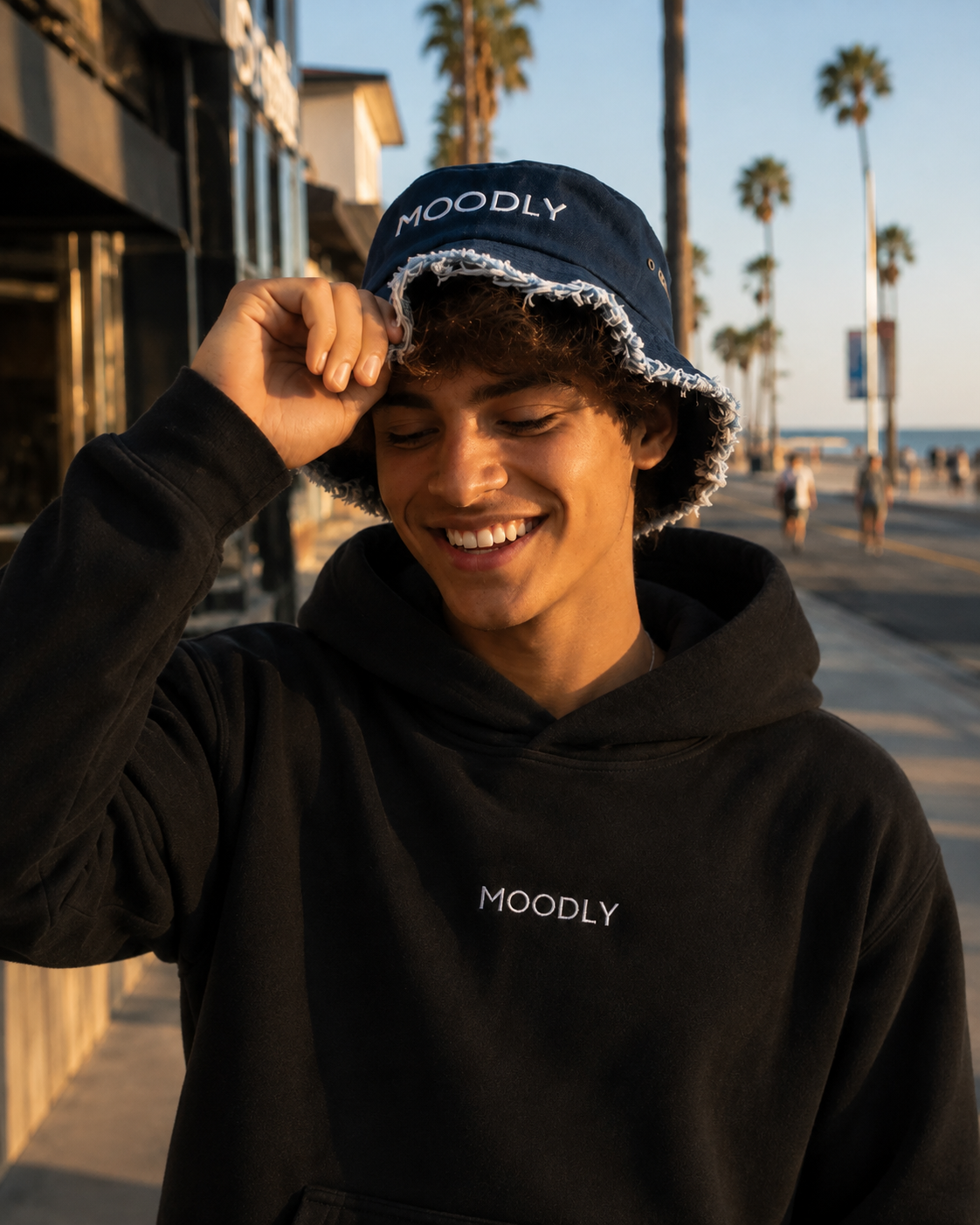 Moodly Denim Bucket Hat