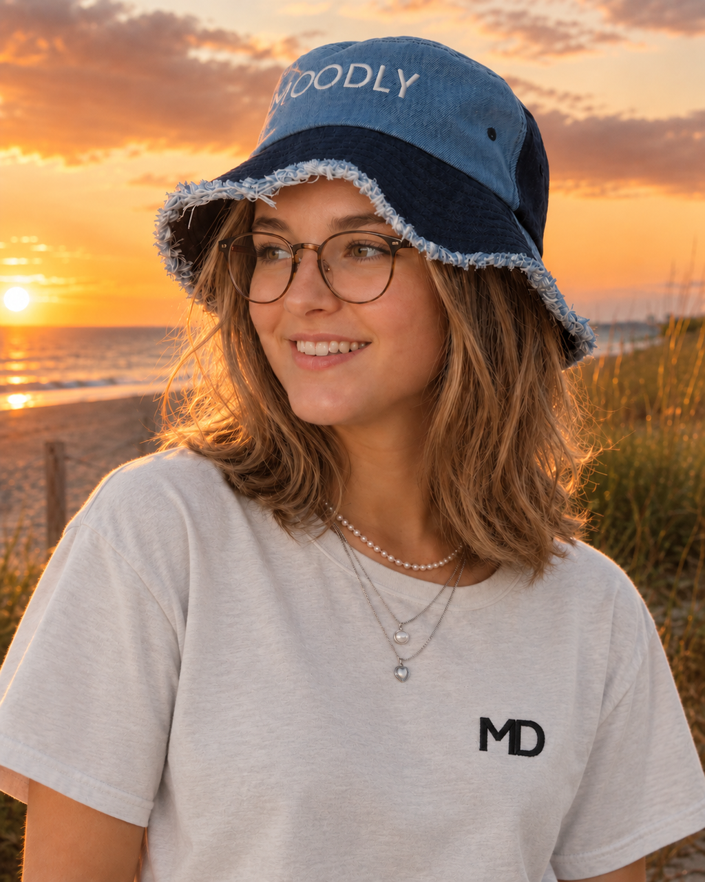 Moodly Denim Bucket Hat